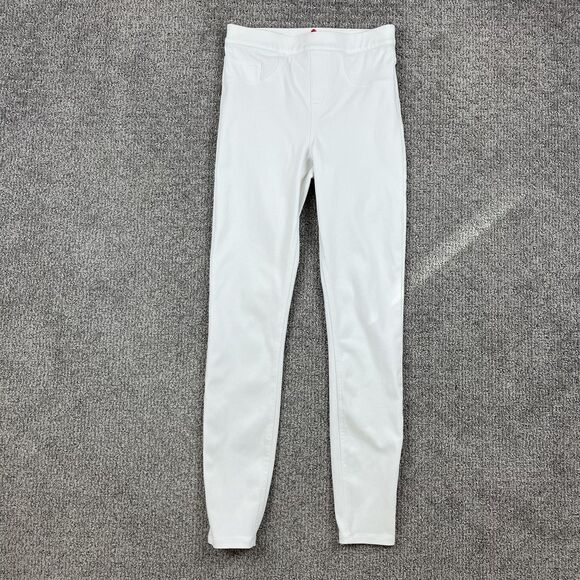 Spanx Pants Womens Small Tall White Pull On Shaping Leggings Jeggings High Rise - Picture 1 of 11